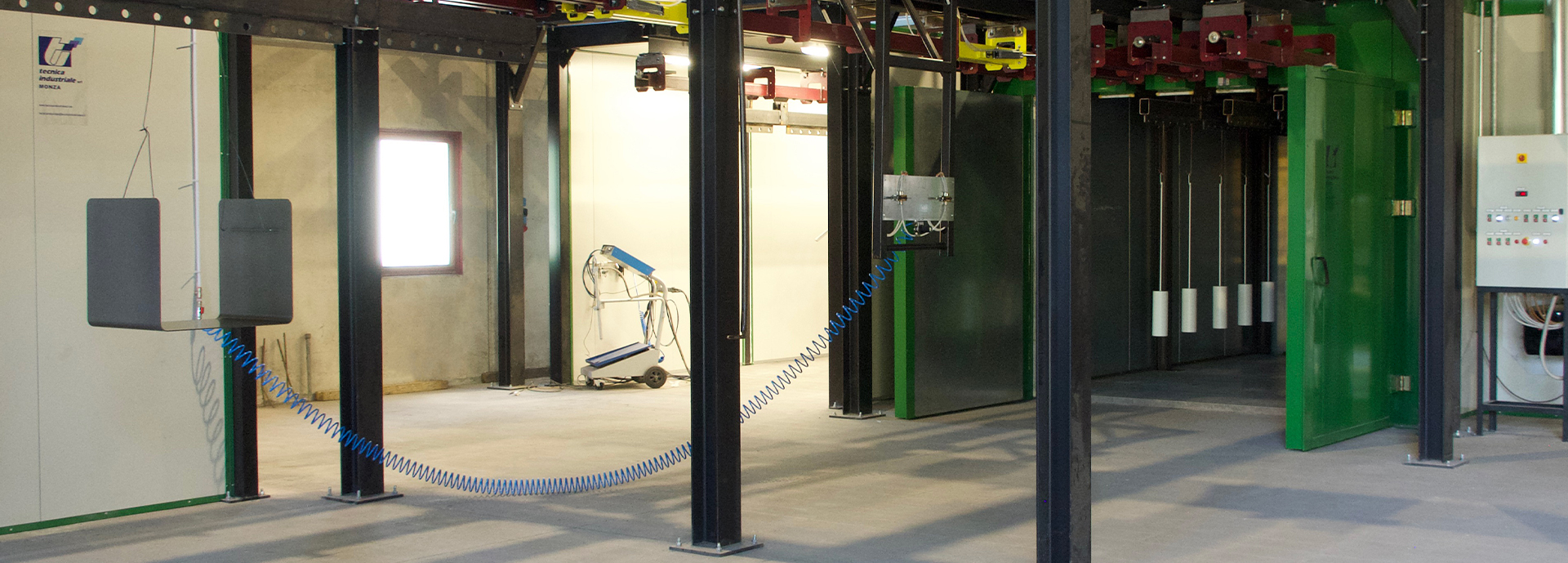 Carico polvere impianto di verniciatura